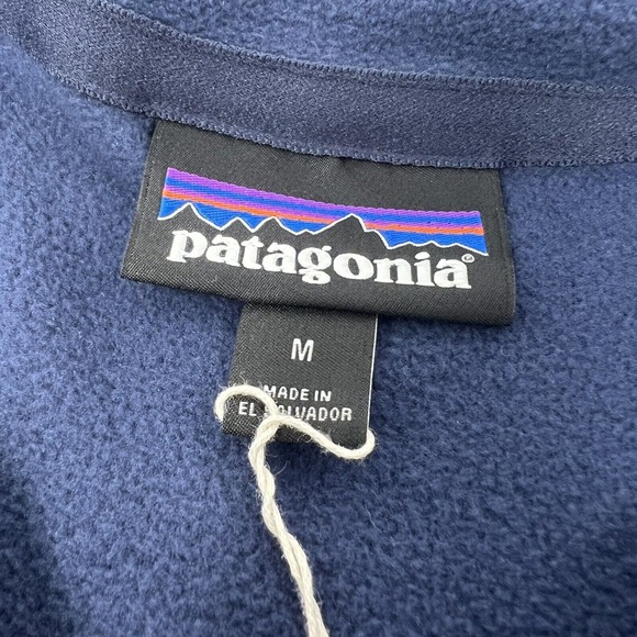 NWOT Patagonia Womens Micro D 1/4‎ Zip Fleece Pullover Navy Size Medium *Logo* - Picture 5 of 8